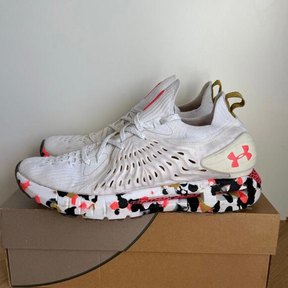 RARE Under Armour White/Orange Camo Men Running Sneakers- SZ 11.5 main image 10